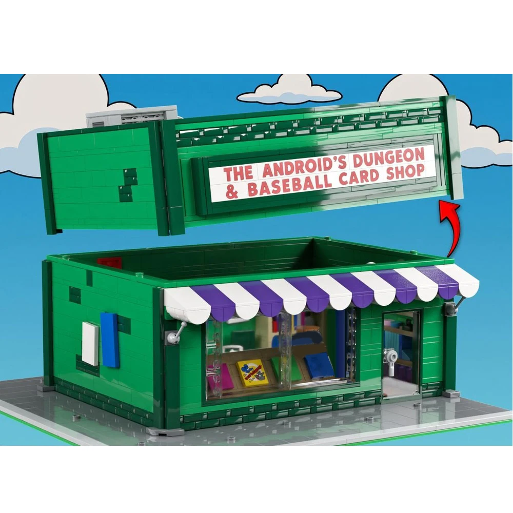 1229 pièces MOC bâtiment Robot modulaire donjon avec carte de Baseball magasin vue sur la rue Collection blocs de construction bricolage assemblage jouet cadeau