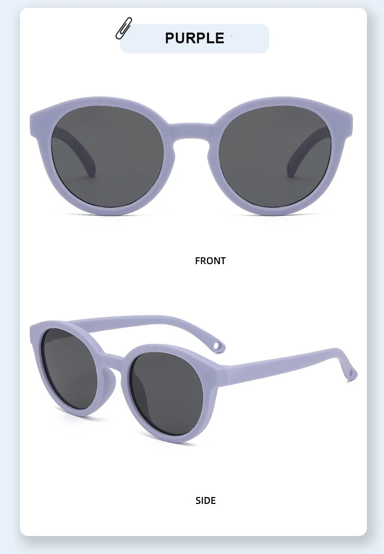 Baby-Sonnenbrille für 0–5 Jahre, Outdoor-Augenschutz und Sonnenschutz, polarisierte Silikon-Sonnenbrille für Kinder 23067 – Detail 13