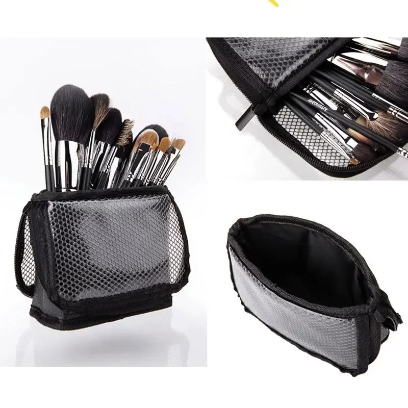 Cosmetic Bag for Women Clear Zipper Makeup Bag Travel Female Makeup Brush Holder Organizer Toiletry Bag Organizer Professional