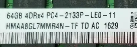 

For HMAA8GL7MMR4N-TF HYNIX 64GB (1X64GB) 4DRX4 PC4-2133P DDR4 server memory