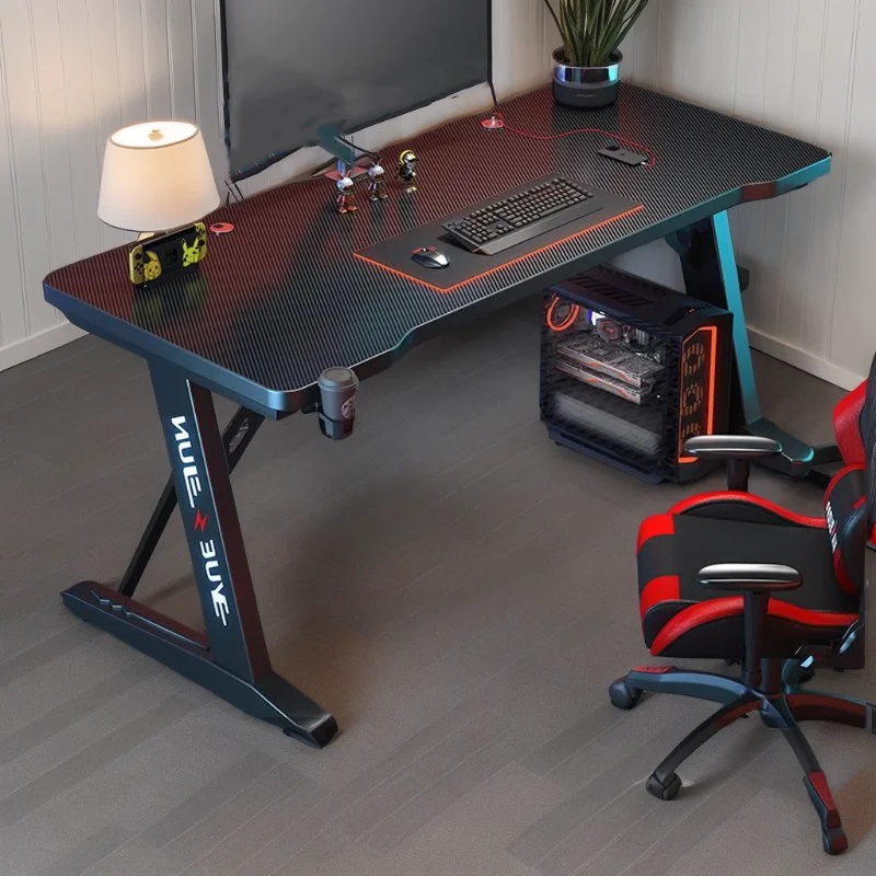 Design Black Pc Computer Desks Quality Simple Setup Console Organizers Computer Desks Bedroom Creativity Escritorios Furniture