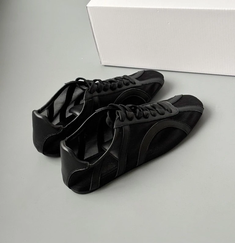 

Spring Summer New Korean Sle Me Splice Flat Bot Casual oes Women round Head Breathable Dequn oes Faionable Leisu...