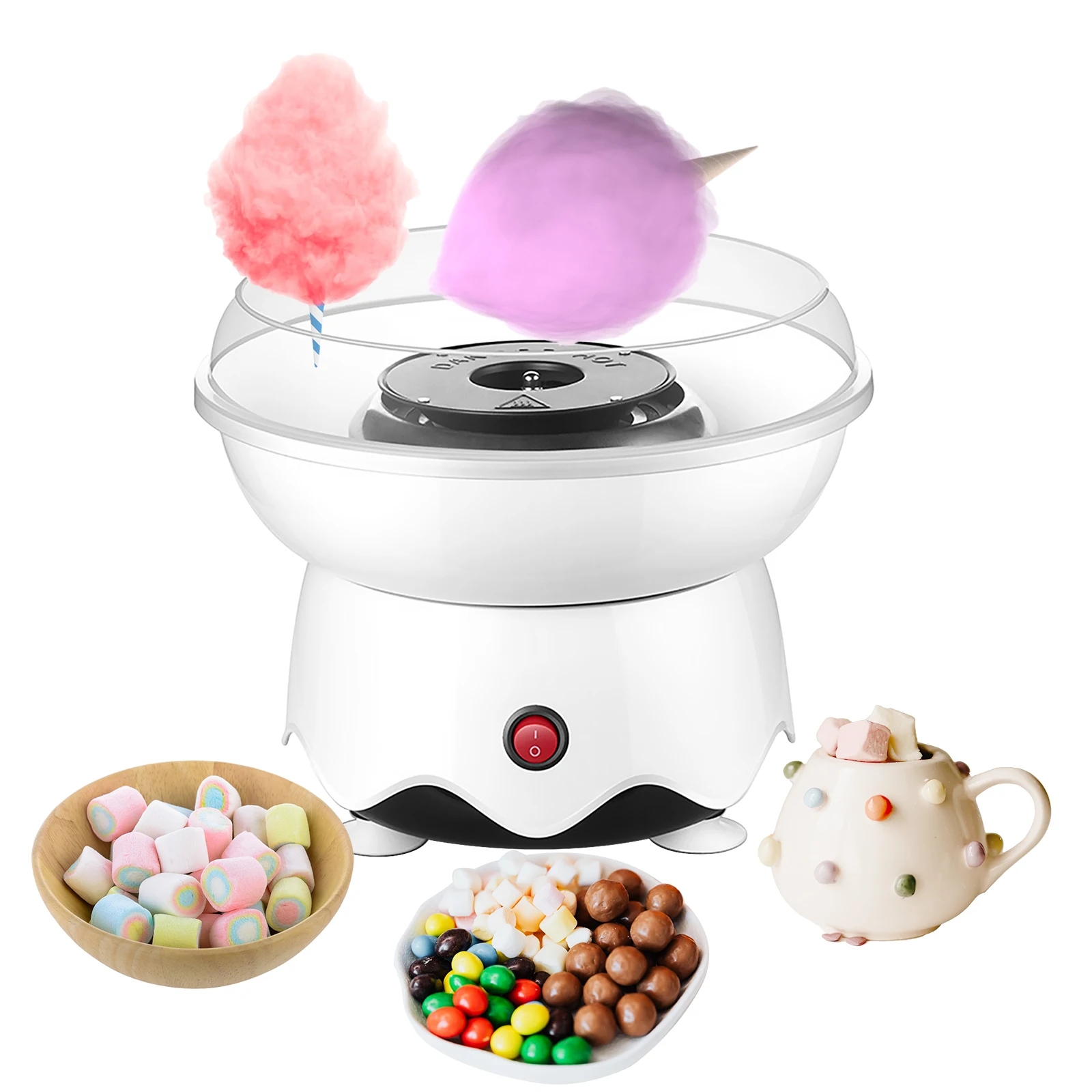 

Marshmallow Machine Household Small Children's 400W High Power Pure Copper Motor with Splash Plate Homemade Marshmallow
