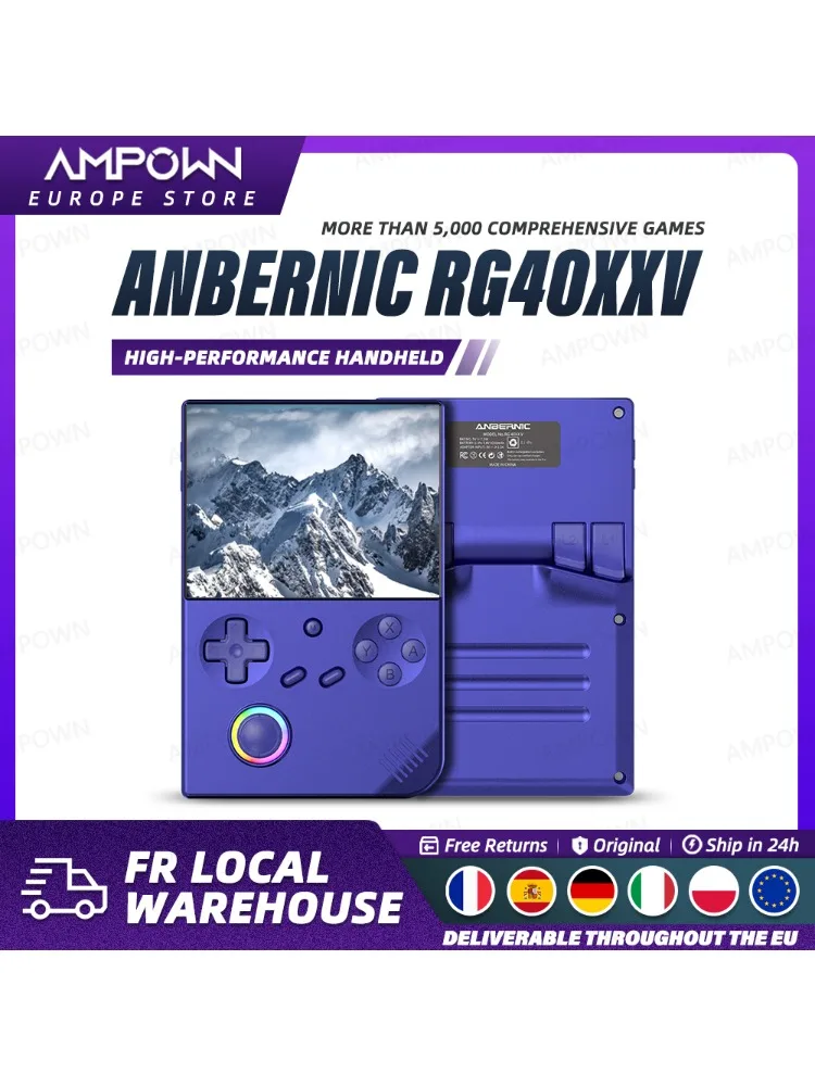 ANBERNIC RG40XXV Handheld Gameconsole 4'' IPS-scherm Joystick RGB-verlichtingseffect RG 40XXV Video-uitvoer E-book MP4 Streaming Cadeau - afbeelding 2