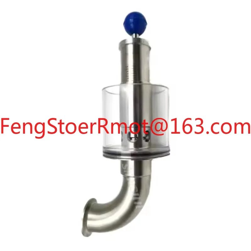 1.5 '3-Clamp Safety Manual Plug Valve Diaphragm Pressure Gauge Stainless Steel SS304 Pressure Relief Valve 10 Bar Flange Fitting