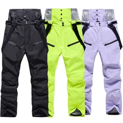 Pantalones de esquí Unisex a prueba de viento, ropa de Snowboard impermeable, pantalones deportivos de nieve cálidos para exteriores, pantalones de esquí para hombres y mujeres, invierno, nuevo