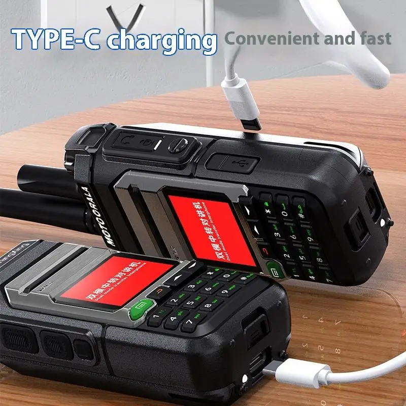 Dual Mode 4g Lte POC/Analog Walkie-Talkie Waterproof Global 5000km Logistics Firefighting Security Car Use FM Modulation