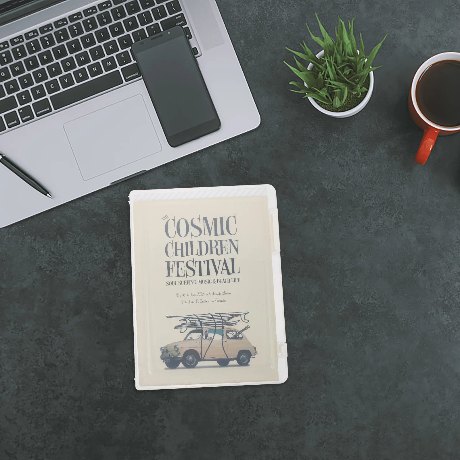 

1pc Office File Storage Box Premium Plastic Document Organizer For Papers Magazines Certificates Lightweight File