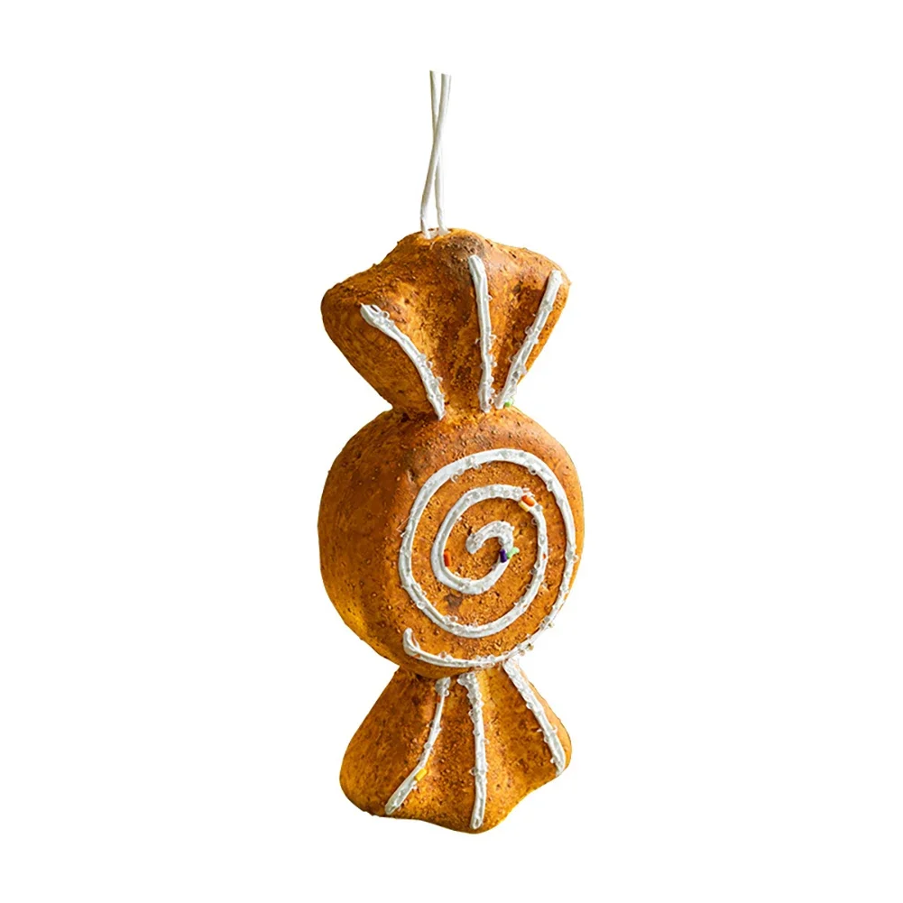 

Christmas Foam Balls Decorations with Gingerbread Man Pendants Ornaments for Christmas Tree Decor Festive Hanging