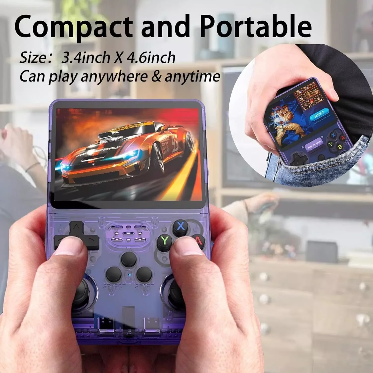 Hot Sale R36S Colourful Retro Handheld Game Console 3.5 Inch IPS Screen Linux System Open Source Portable Game Player Kid Gifts