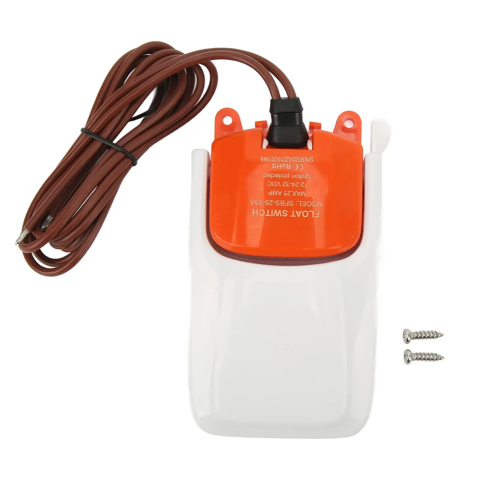 

Boat Pump Automatic Switch Boat Float Switch 12V 24V 32V Good Sealing High Sensitivity Heavy Duty Easy Installation for marine
