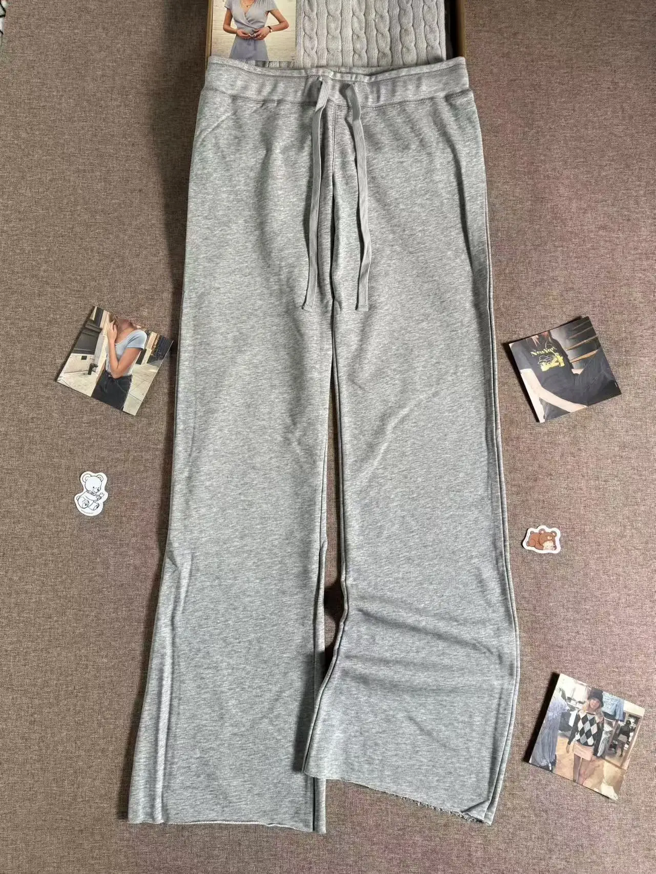 Gray-Raw Hem