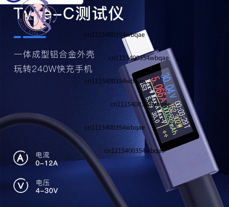 ZOCI-FOR- KWS-2302C Digital Voltage Current Power Meter, Type-C Bidirectional Charging Tester