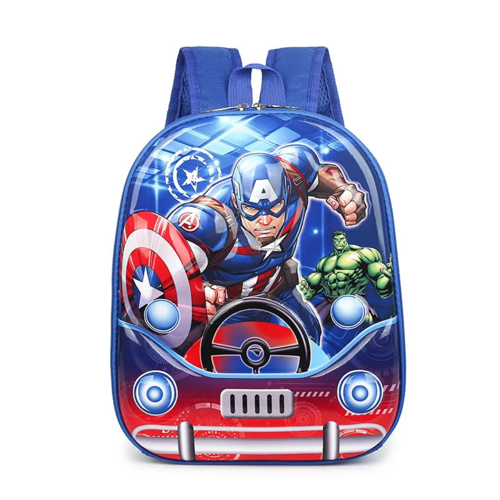 Marvel Captain America Kids Backpacks 3D Hard Shell Fashionable Trendy Styles Comfortable Convenient Large Capacity Backpacks