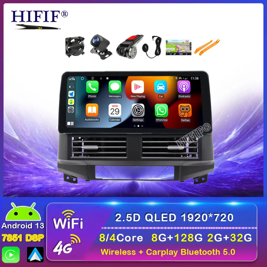 

8Core 128G Android 13 For Hyundai Santa Fe 2 2006-2012 Car Multimedia Player GPS Navigation Radio Carplay