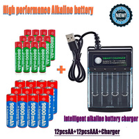 1.5V AA9800Mah+AAA 8800Mah smart Charger HighPerformance Rechargeable Battery for Computer Clock RadioVideo Game Electronic toys