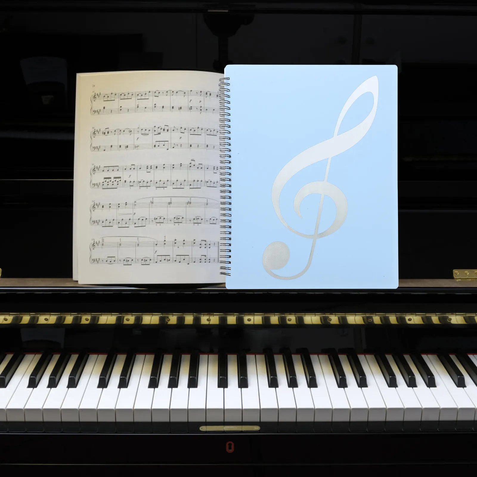 

A4 Music File Folder Reusable Plastic Document Holder for Teachers Students Musicians Outdoor Activities Daily Use Binder