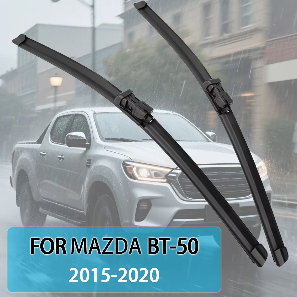 Car Wiper Blade For Mazda BT-50（UN UP UR TF XS）2006-2025 Windshield Rubber Refill Front Window Wiper Auto Accessorie
