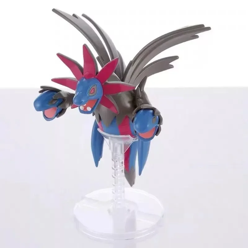 Original Bandai Pokemon Figures Hydreigon Anime Action Figure Simple Assembly Collectible Model Ornaments Model Toys Gifts PVC