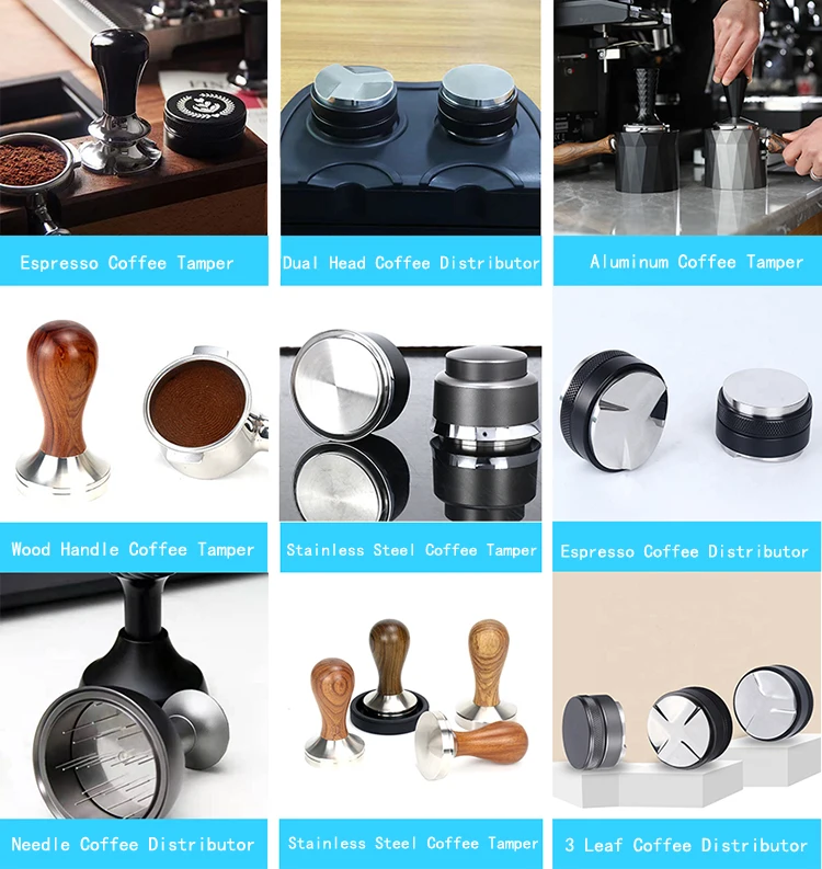 Promotional Wholesale Solid Wooden 49.5 Mm Coffee Tamper