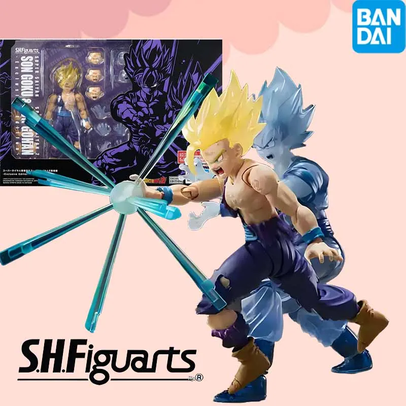 

High quality Bandai Original SHF Dragon Ball SON SON GOKU & SON GOHAN Anime Action Figures Toys For Boys
