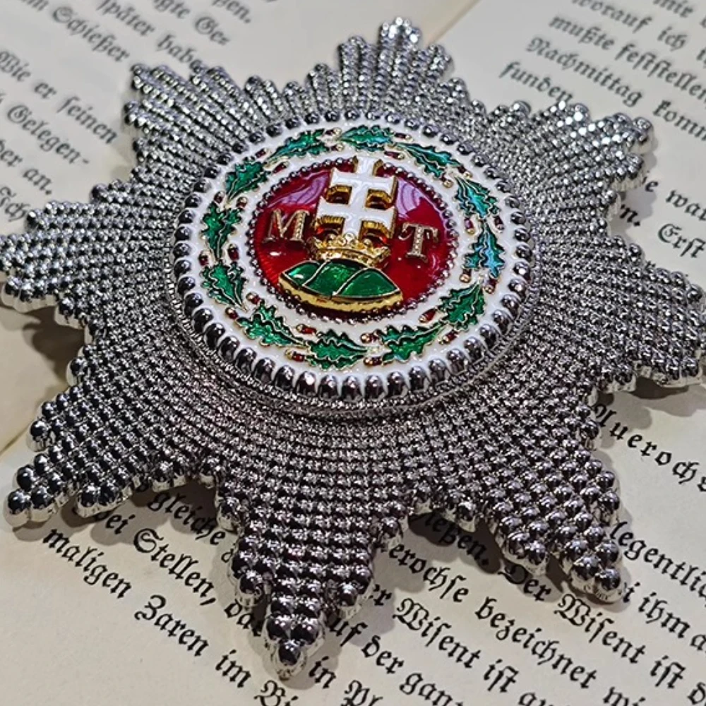 تيريزا سانت ستيفن المجر الصليب قائد النظام الشريط ميدالية الهدايا لجمع الحرف الديكور جودة عالية