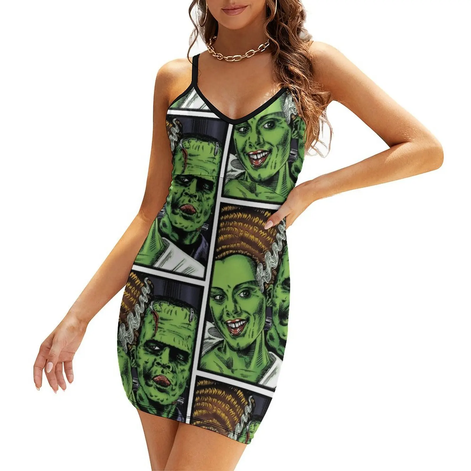 

The Photo Booth 2 Sling Dress luxury evening dress woman for wedding Woman's evening dress summer daily