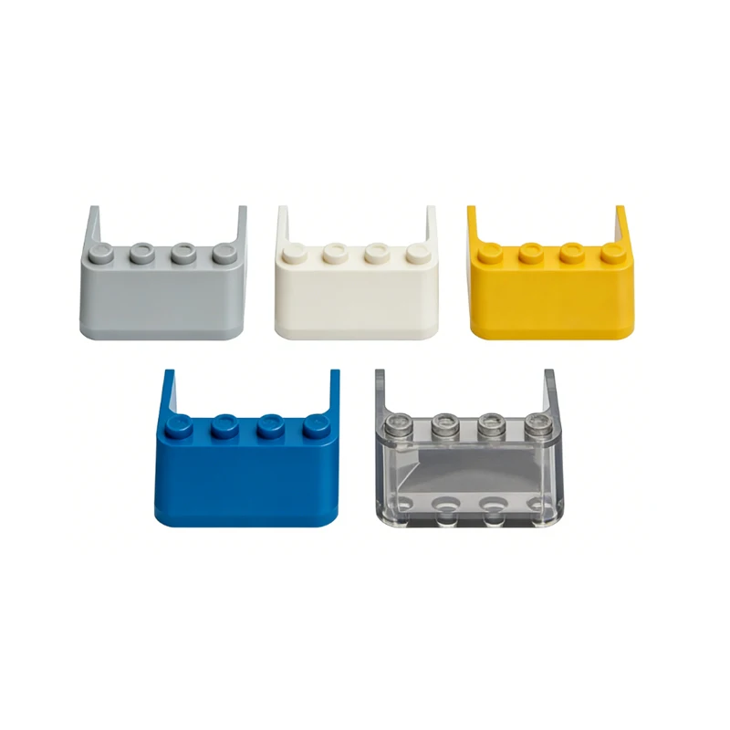 10pcs MOC compatible building blocks 6238 small particle building blocks 4x4x1 car glass creative DIY children's toys