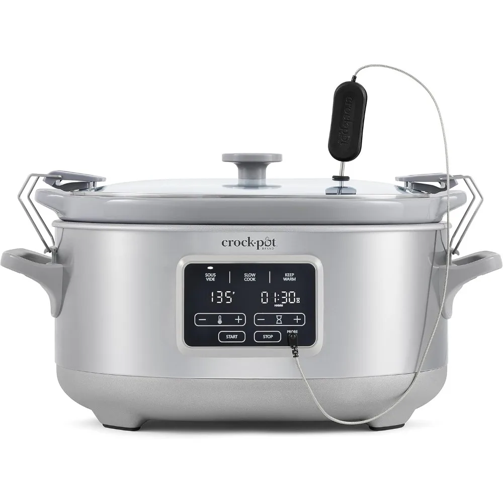 7-Quart Slow Cooker with Sous Vide,Programmable, Stainless Steel