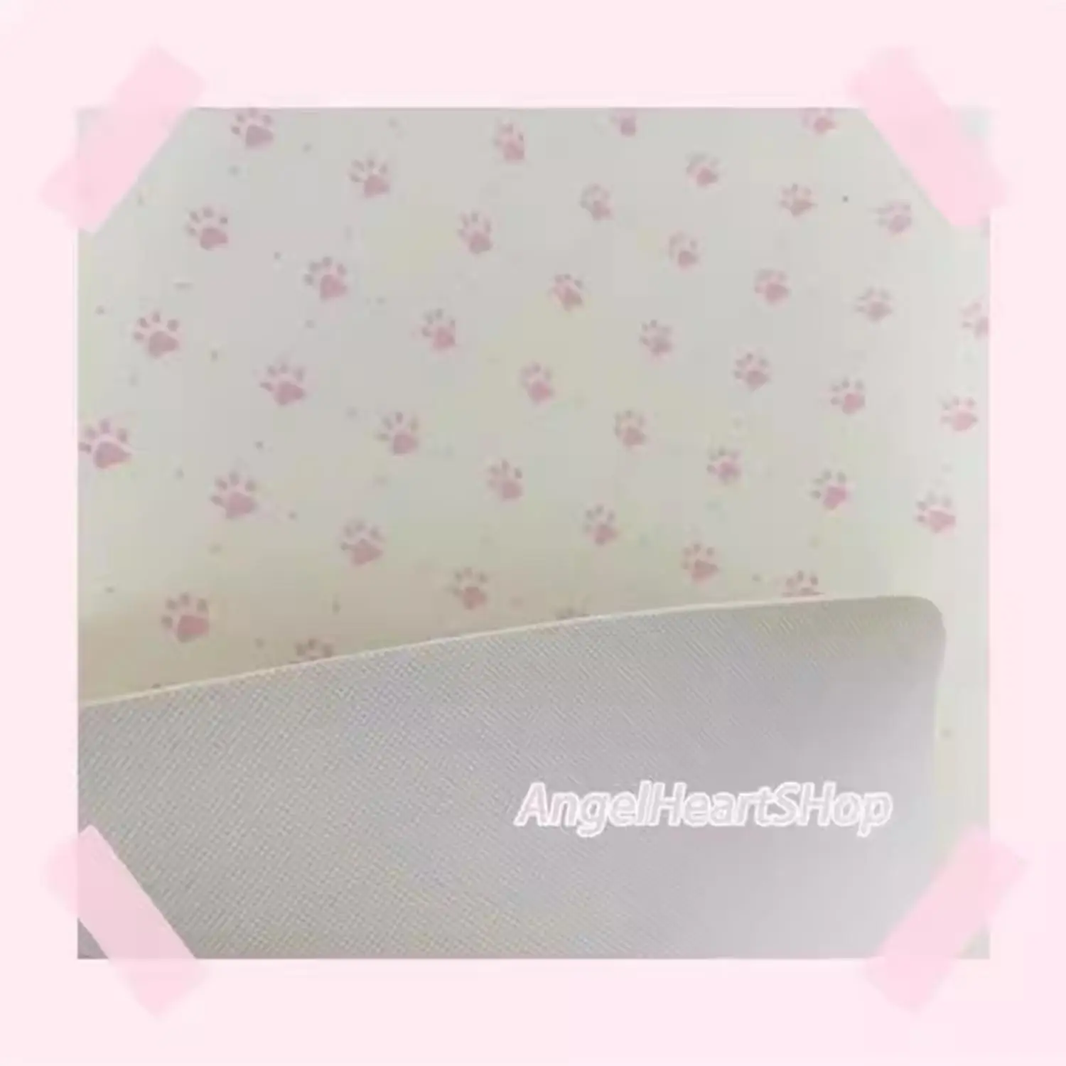 Cute Kitten Pow Pu Leather Mousepad Office Desk Mat Mouse Pad Computer Speed Type Carpet Mat Player Laptop Keyboard Cartoon