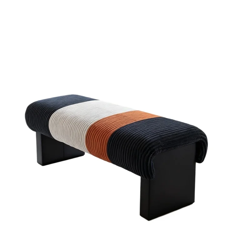 Italian simple living room sofa stool modern bedside stool bedroom model room shoe change
