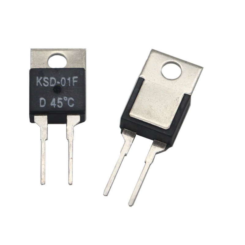 【5-1PCS】40C 45C-135C DegC NC Normally Closed NO Normally Open 1.5A Thermal Switch Temperature Sensor Thermostat KSD-01F JUC-31F