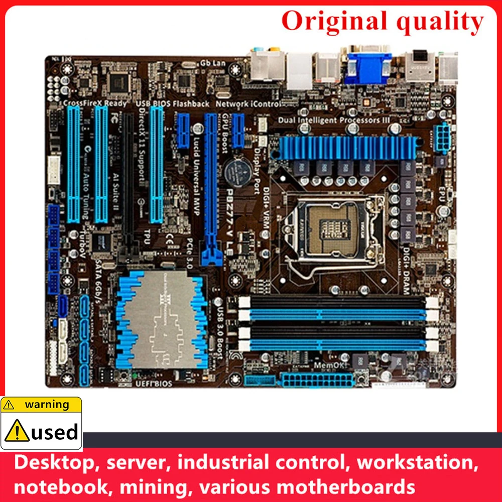 

For P8Z77-V LE Motherboards 1155 DDR3 32GB ATX For Intel Z77 Overclocking Desktop Mainboard SATA III USB3.0