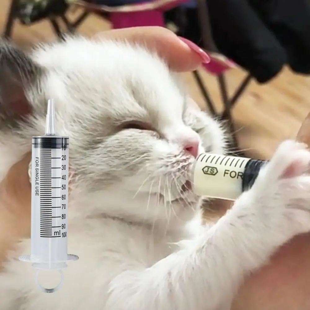 

Transparent Large Capacity Syringe Plastic Reusable Pet Feeding Syringe with Scale 60/100/200/300/500ML Measuring Syringe