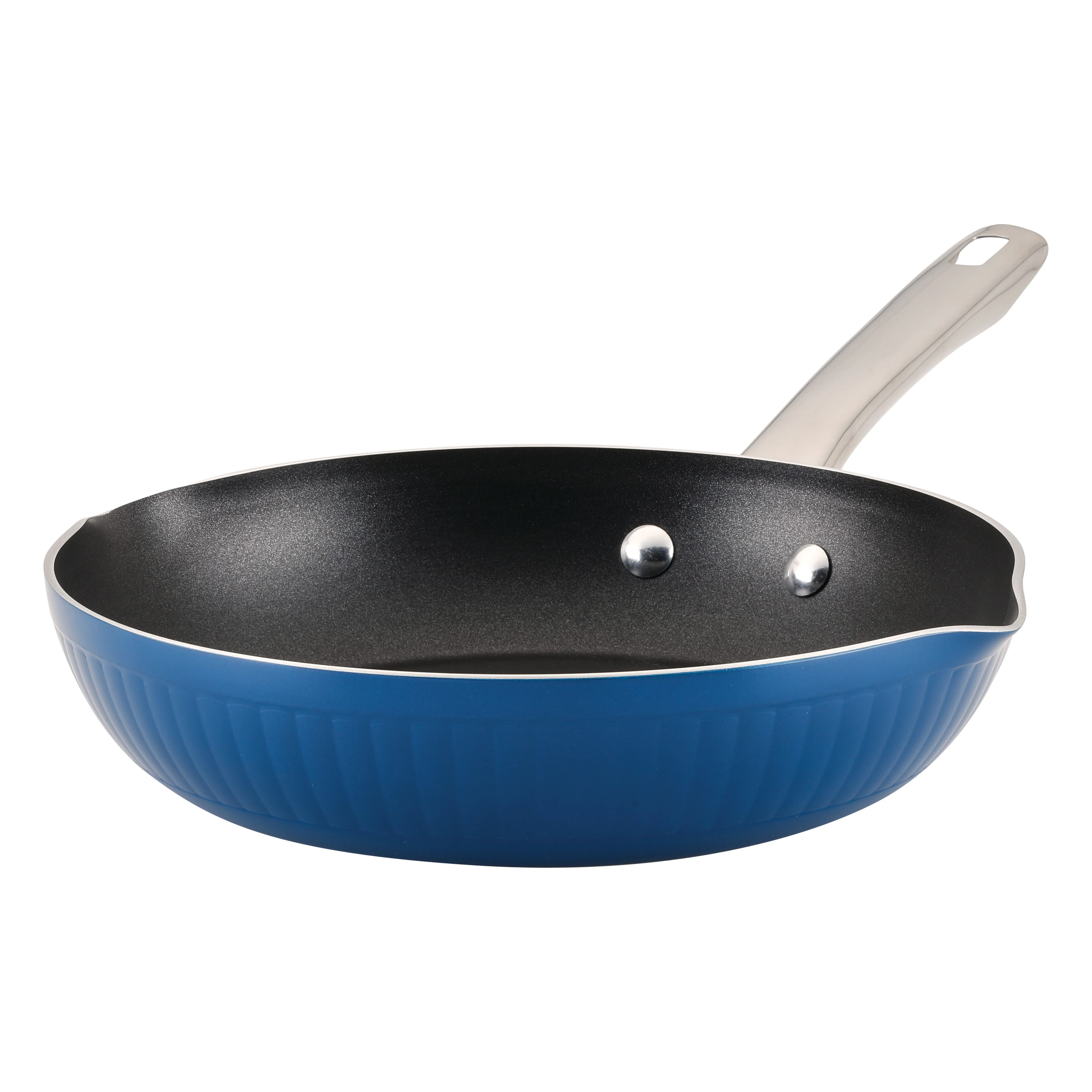 

10 Inch Nonstick Frying Pan Skillet Dishwasher Oven Safe Up to 500°F Blue