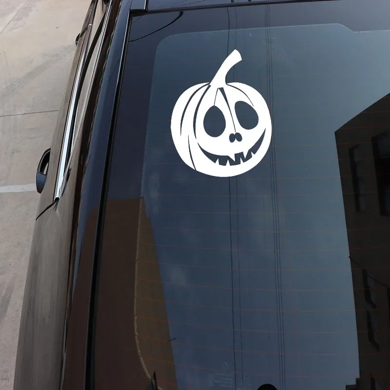 Happy Halloween Pumpkin Window Decoration Vinyl Car Stickers Decals 16.3cm*13cm