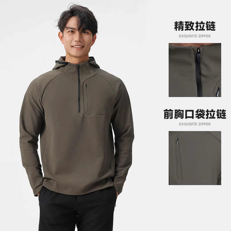 2025 Same Style Men's Jacket Autumn/Winter New Business Fashion Upper Clothing Sports and Leisure Slim Fit Hoodie