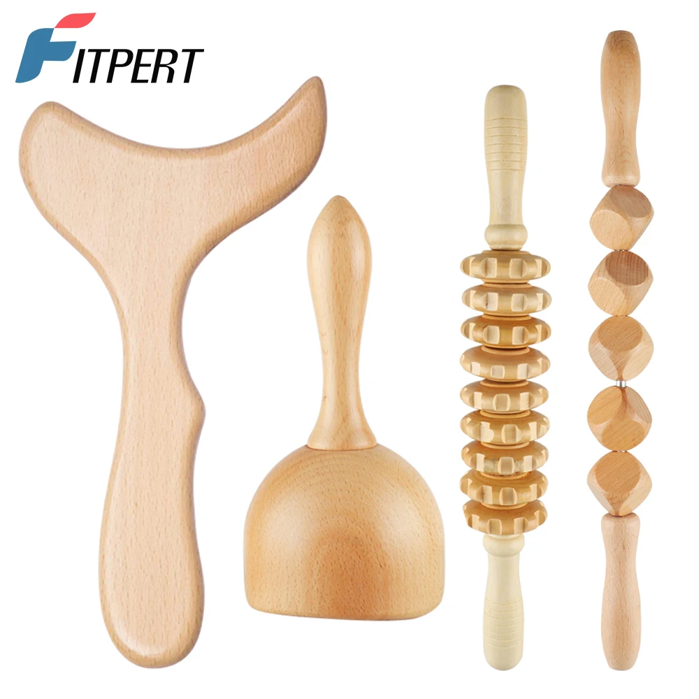 

Healthy Body Wooden Gua Sha Tools Paddle Massager Wood Therapy Massage Tool Lymphatic Drainage Massager for Anti-Cellulite