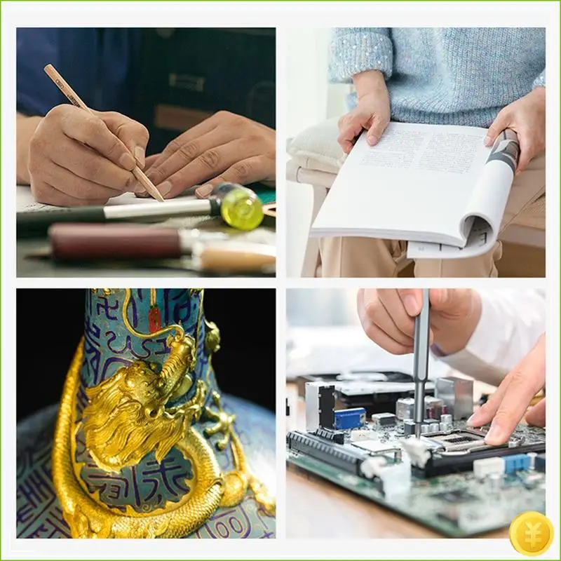 

Лупа с подсветкой для чтения при закрытии работы Складная ручная прямоугольная лупа со светодиодной подсветкой