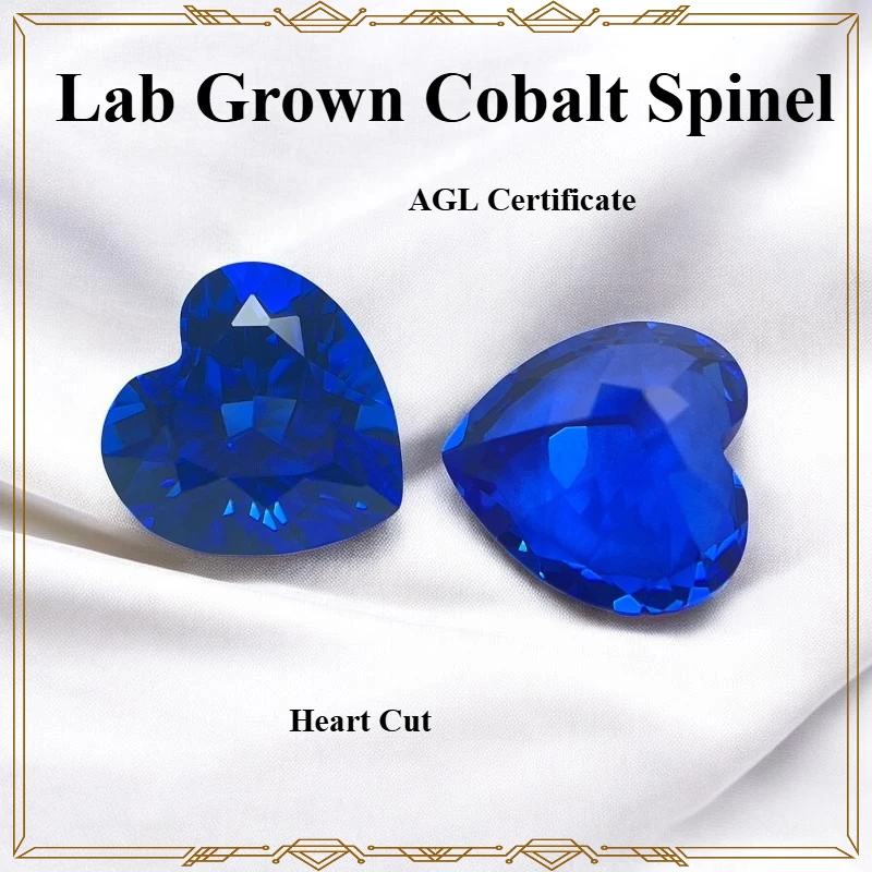 

Heart Cut Lab Grown Cobalt Spinel Loose Gemstone