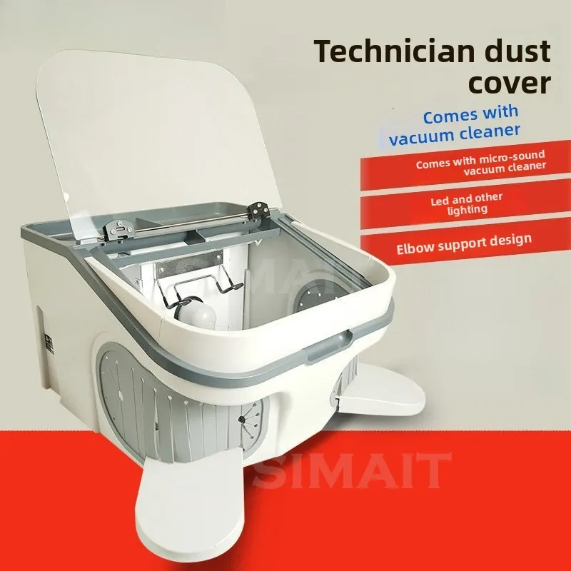 Mechanic Dust Cover, Built-in Vacuum Cleaner JT-69 Sander Polishing Machine, with Light
