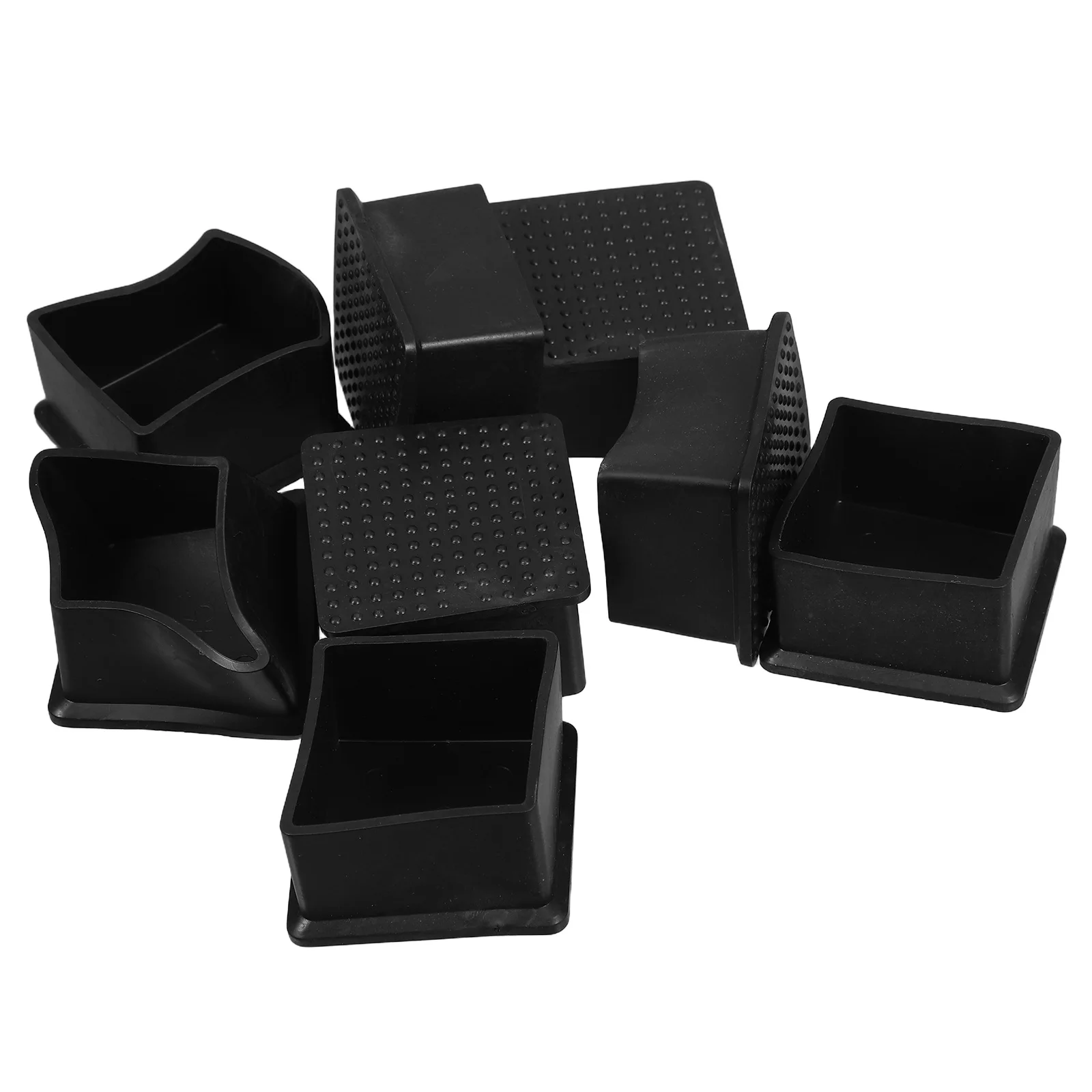 

8Pcs Premium Rubber Chair Leg Floor Protectors Easy Fit Caps for Dining Chairs Bar Stools Sofas Scratch Resistant Pads