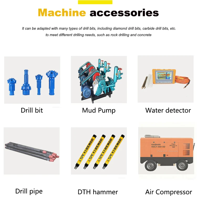 Rc Drill Rig 200m 500m Reverse Circulation Core Sample Drilling Machine Geological Mining Exploration Rc Drill Rig