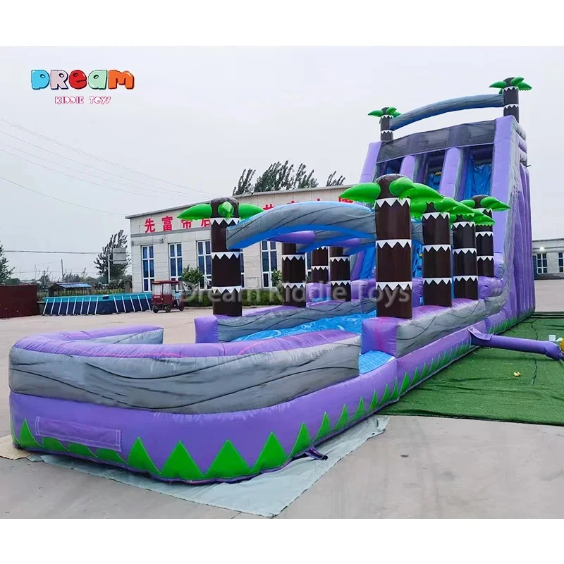 Dry and Wet Use Inflatable Water Slide for Children Bounce Slide on Water Play Equipment