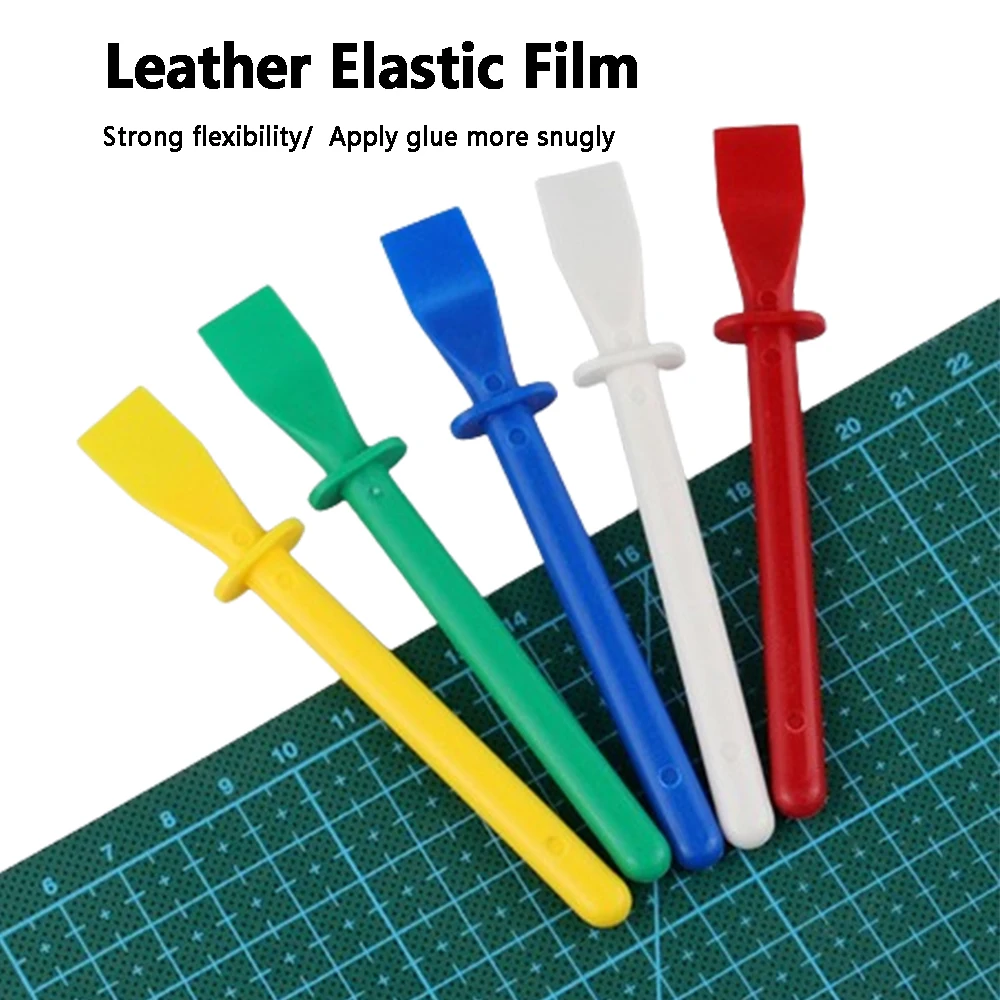 10Piece Leather Elastic Film Handmade DIY Leather Adhesive Sheet Glue Application Scraping Adhesive Board Leather Adhesive Stick