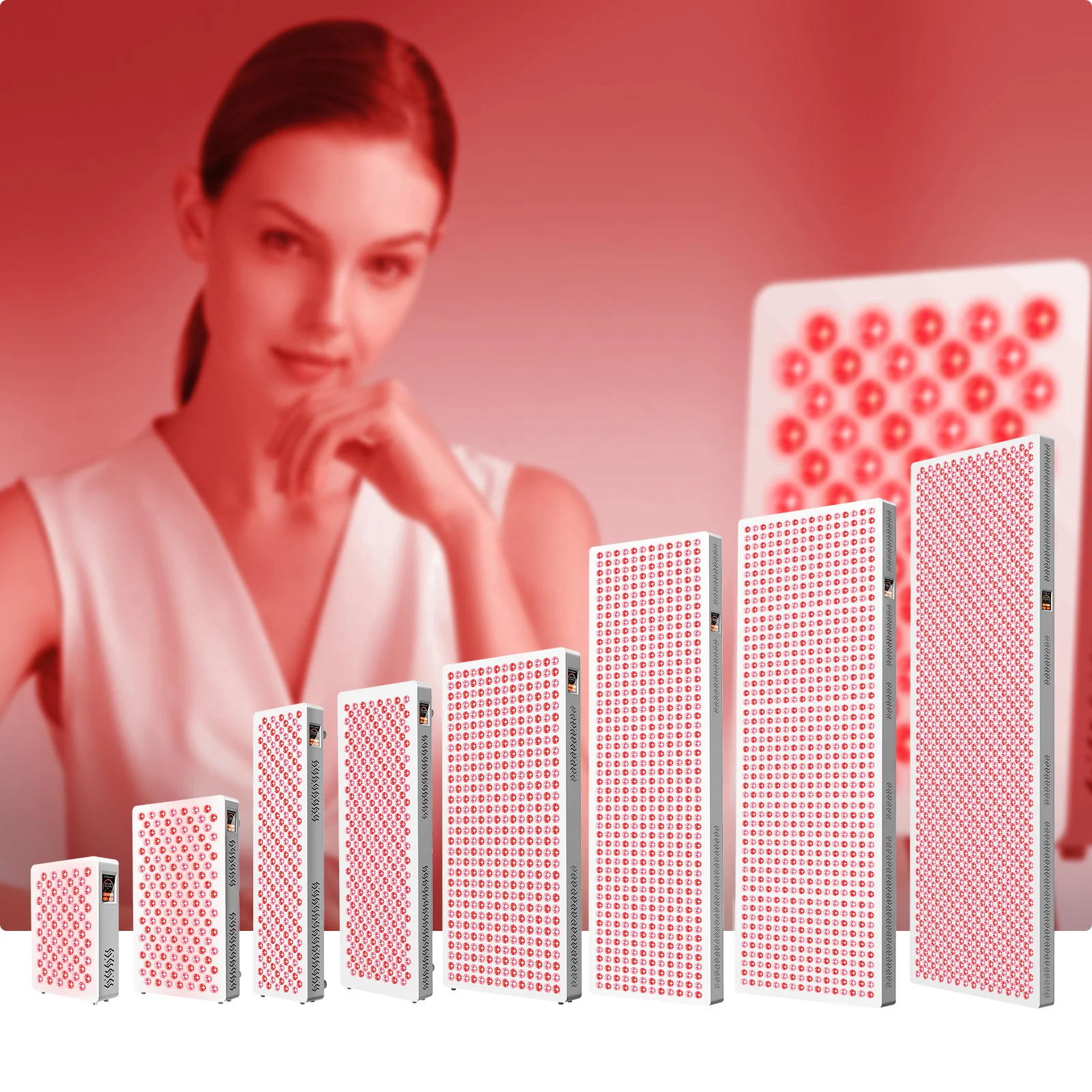 6 Wavelengths Salon Sauna Use Full Body Face Skin Care Infrared Device PDT Machine Led Red Light  Panel