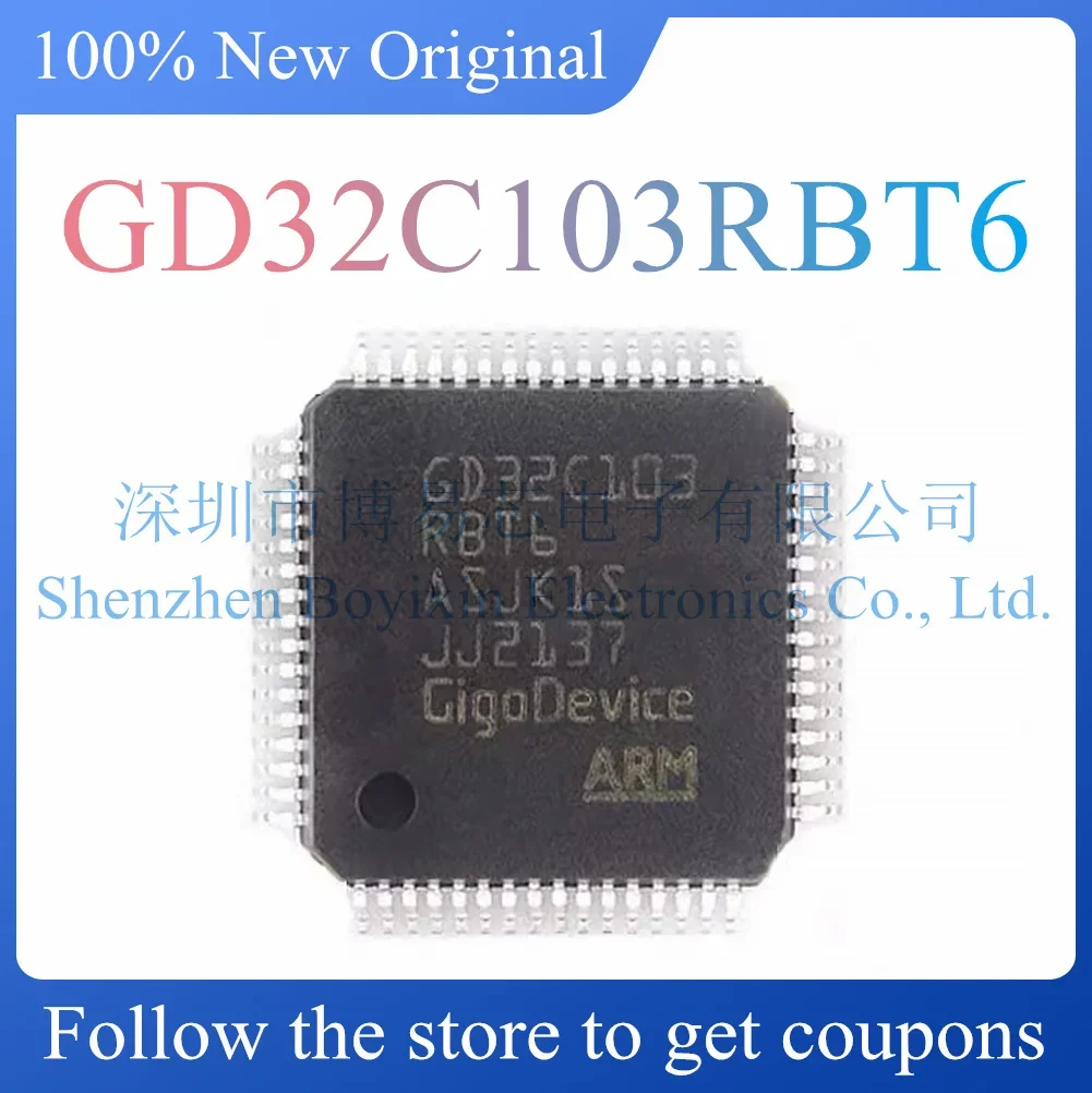 GD32C103RBT6 Produto original, LQFP-64, Novo