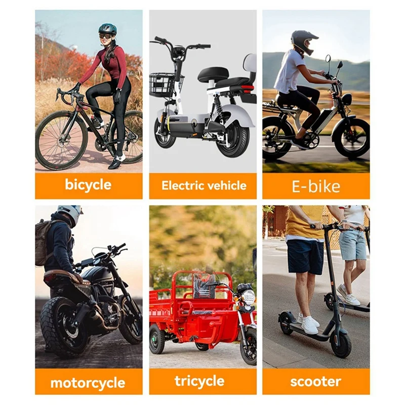 FUFU Alarm Sepeda Remote Control Alarm Anti Maling Sepeda USB Isi Ulang Alarm Detektor Sepeda Motor dengan Braket