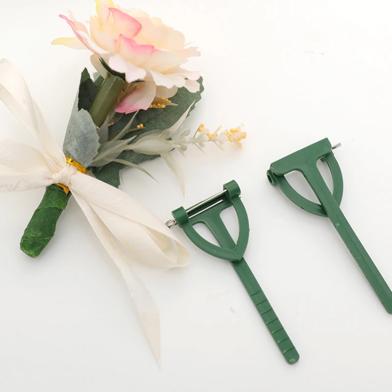 T-Shaped Corsage Safety Clips Flower Wedding Brooch Making Materials Floral Boutonniere Magnets Corsage Brooches Magnet