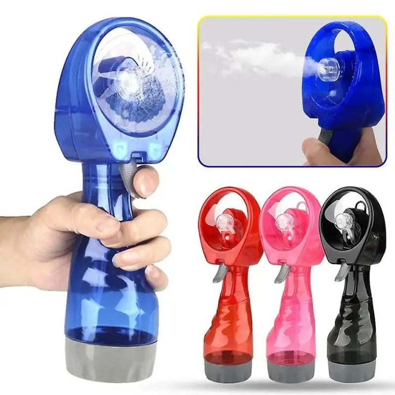 Portable Handheld Misting Fan With Cooling Spray And Large Water Tank Perfect For Summer Outdoor Hiking Camping Use